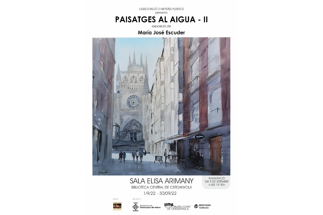 Les aquarel·les paisatgístiques de María José Escuder tornen a mostrar-se a la sala Arimany